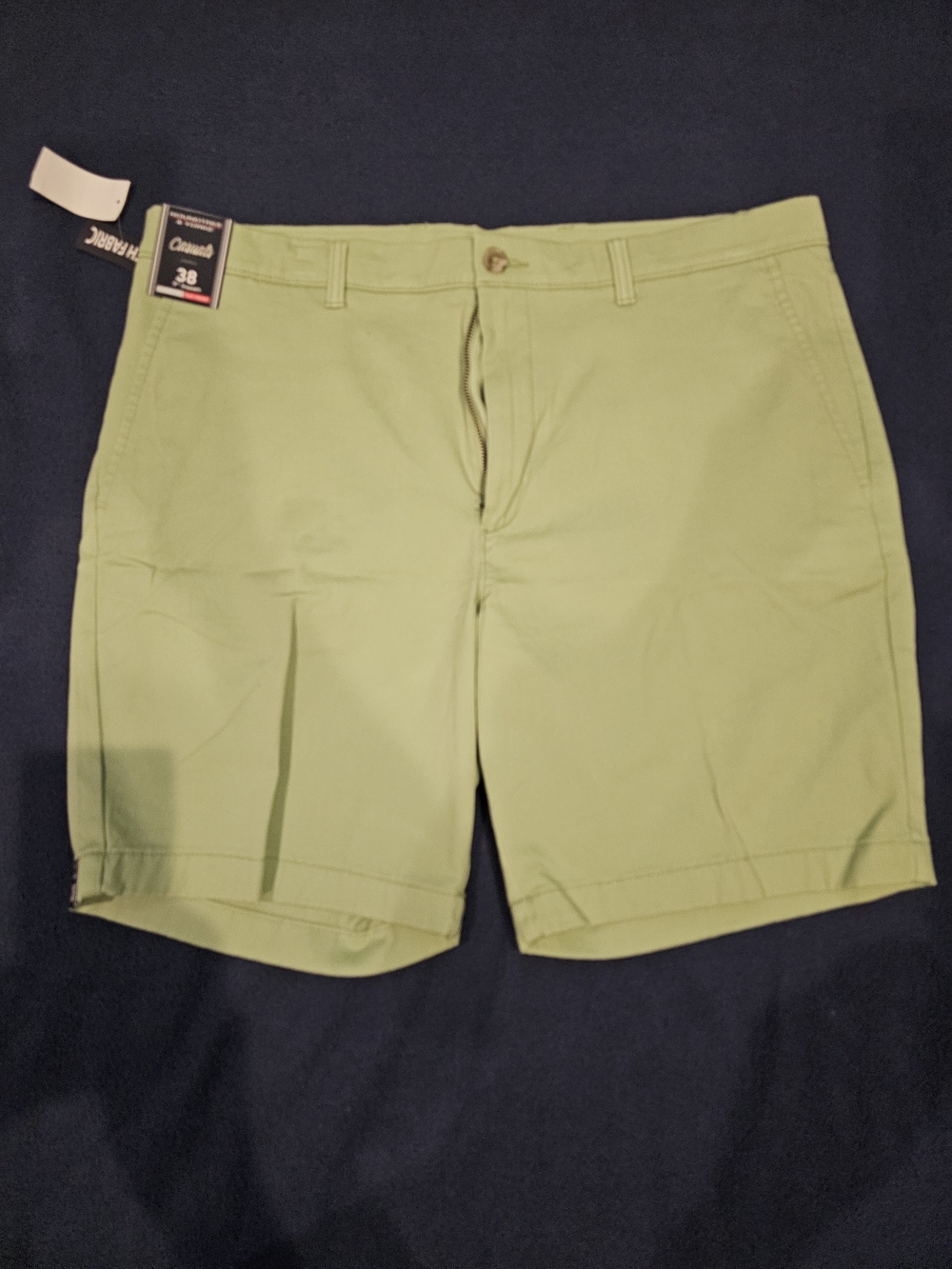 Roundtree & Yorke Men's Light Green Chino Shorts